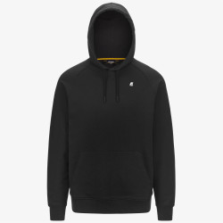 K-WAY FELPA UOMO K11215W ALBAN BLACK PURE