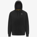 K-WAY FELPA UOMO K11215W ALBAN BLACK PURE