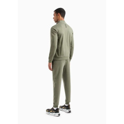 ARMANI EA7 Tuta Core Identity in cotone con logo 8NPV51 Verde
