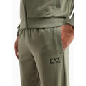 ARMANI EA7 Tuta Core Identity in cotone con logo 8NPV51 Verde