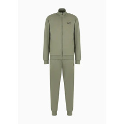 ARMANI EA7 Tuta Core Identity in cotone con logo 8NPV51 Verde
