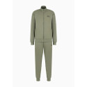 ARMANI EA7 Tuta Core Identity in cotone con logo 8NPV51 Verde