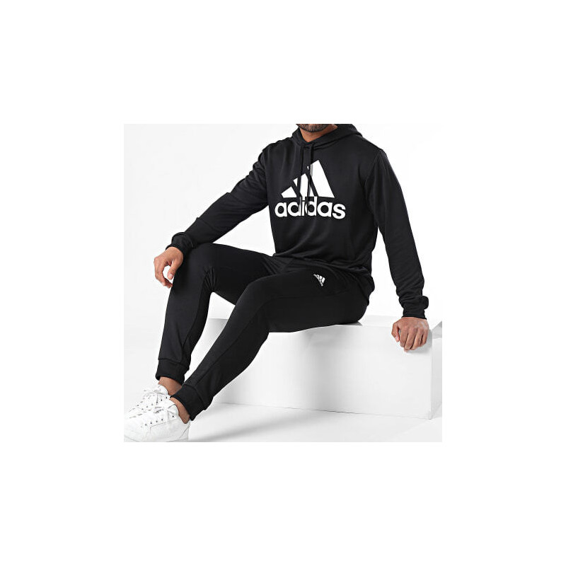 ADIDAS Tuta Garzata con felpa con cappuccio  IP1610 Nero