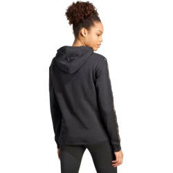 Adidas Felpa con Cappuccio Donna  Print 3-Stripes IL5872 Nero/Maculato
