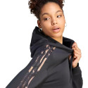 Adidas Felpa con Cappuccio Donna  Print 3-Stripes IL5872 Nero/Maculato