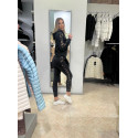 Adidas Felpa con Cappuccio Donna  Print 3-Stripes IL5872 Nero/Maculato