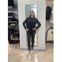 Adidas Felpa con Cappuccio Donna  Print 3-Stripes IL5872 Nero/Maculato