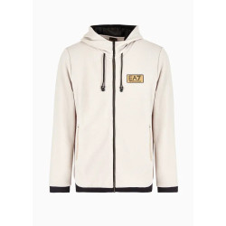 ARMANI EA7 Felpa con cappuccio Gold Label in tessuto tecnico  stretch 3DPM12