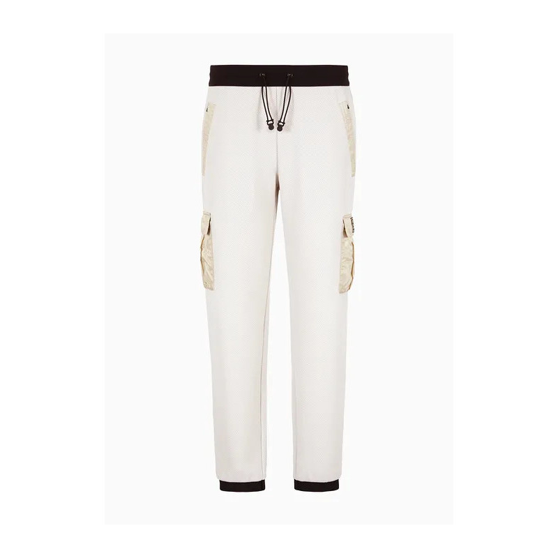 ARMANI EA7 Felpa con cappuccio Gold Label in tessuto tecnico  stretch 3DPM12