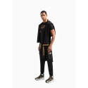 ARMANI EA7 Felpa con cappuccio Gold Label in tessuto tecnico  stretch 3DPM12