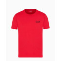 ARMANI EA7  T-shirt girocollo Logo Series in cotone 8NPT18 Rosso