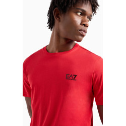 ARMANI EA7  T-shirt girocollo Logo Series in cotone 8NPT18 Rosso