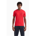 ARMANI EA7  T-shirt girocollo Logo Series in cotone 8NPT18 Rosso