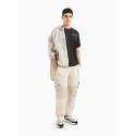 ARMANI EA7 T-shirt Athletic Mix in tessuto tecnico 3DPT11 Militare