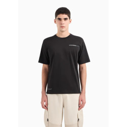 ARMANI EA7 T-shirt Athletic Mix in tessuto tecnico 3DPT11 Militare