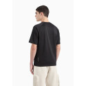 ARMANI EA7 T-shirt Athletic Mix in tessuto tecnico 3DPT11 Militare