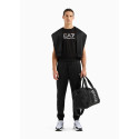 ARMANI EA7 T-Shirt girocollo Lux Identity in cotone 3DPT71 Nero