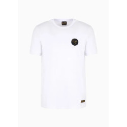 ARMANI EA7 T-Shirt Soccer in misto viscosa stretch 3DPT31 Bianco