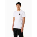 ARMANI EA7 T-Shirt Soccer in misto viscosa stretch 3DPT31 Bianco