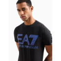 ARMANI EA7 T-Shirt Logo Series in cotone stretch 3DPT37 Nero