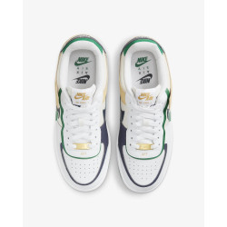 Nike Air Force 1 Shadow Donna DZ1847 Bianco/Malachite/Midnight Navy