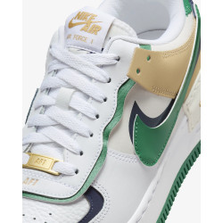 Nike Air Force 1 Shadow Donna DZ1847 Bianco/Malachite/Midnight Navy