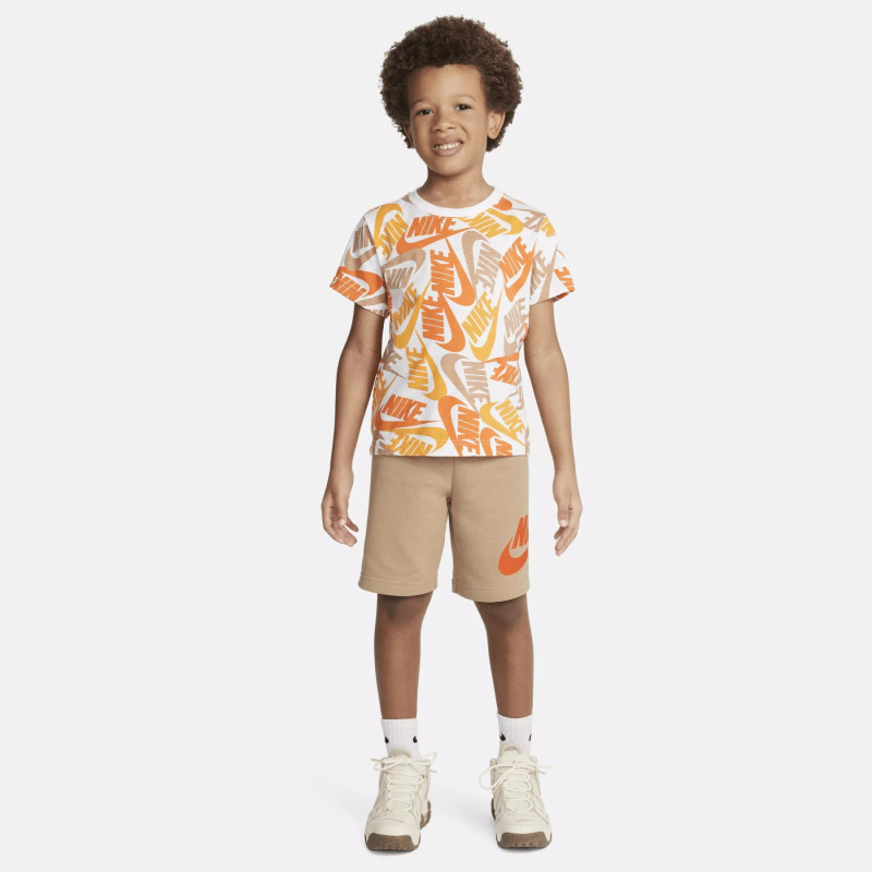 NIKE Completo Bambino 86H749 Bianco/Arancio
