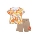 NIKE Completo Bambino 86H749 Bianco/Arancio