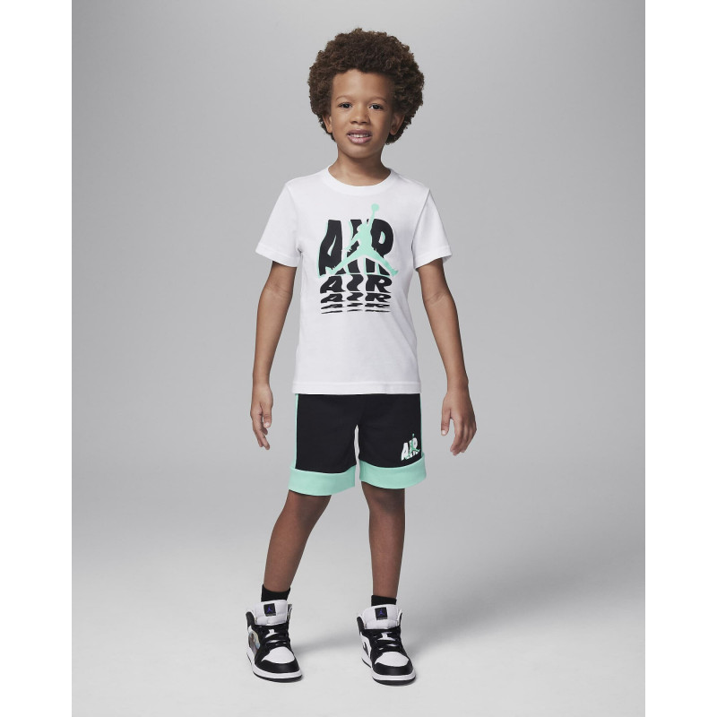 NIKE JORDAN Completo Bimbo 85D176 Bianco/Verde Acqua