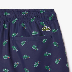 LACOSTE COSTUME DA BAGNO CON COCCODRILLO STAMPATO MH7188 VERDE