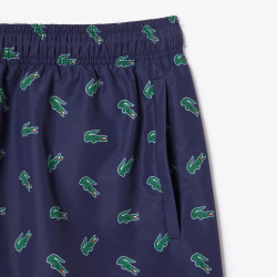LACOSTE COSTUME DA BAGNO CON COCCODRILLO STAMPATO MH7188 VERDE
