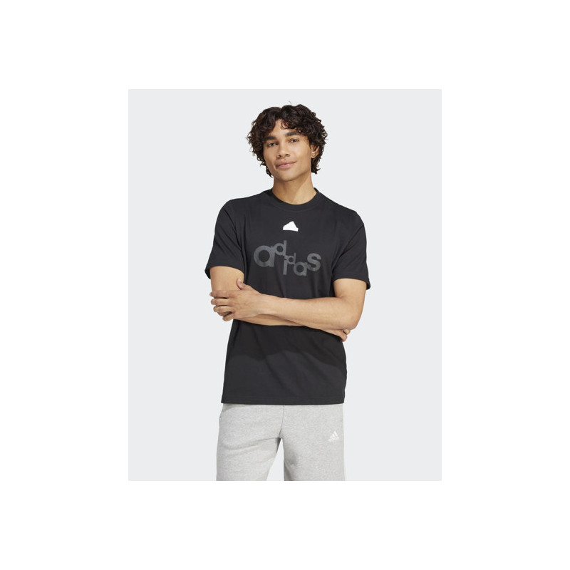 ADIDAS GRAPHIC T-SHIRT MAN IP3802 NERO/BIANCO