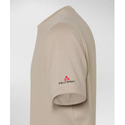 PEUTEREY T-SHIRT STRETCH IN COTONE E SETA ZOLE BEIGE