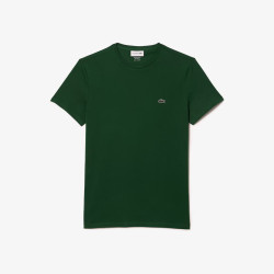 Lacoste T-shirt a girocollo in jersey di cotone TH6709 Rosa