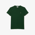Lacoste T-shirt a girocollo in jersey di cotone TH6709 Rosa