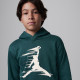 Nike Jordan Felpa Boy 95D384 Verde Petrolio