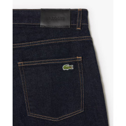 Lacoste jeans slim fit in denim di cotone elasticizzato HH5019 Blu scuro
