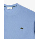 Lacoste Maglione Uomo girocollo in lana cardata AH2916 Azzurro