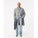 Lacoste Maglione Uomo girocollo in lana cardata AH2916 Azzurro