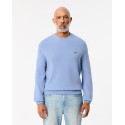Lacoste Maglione Uomo girocollo in lana cardata AH2916 Azzurro