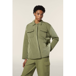 Freddy Top Cropped slim fit in jersey stretch WKENDALL Militare