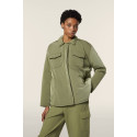 Freddy Top Cropped slim fit in jersey stretch WKENDALL Militare