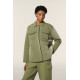 Freddy Top Cropped slim fit in jersey stretch WKENDALL Militare