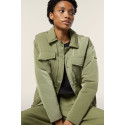 Freddy Top Cropped slim fit in jersey stretch WKENDALL Militare