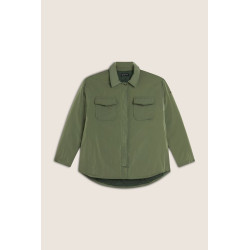 Freddy Top Cropped slim fit in jersey stretch WKENDALL Militare