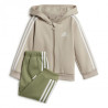 Adidas Tuta Kids Unisex con cappuccio IZ4992 Beige/Verde