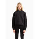 Armani EA7 Felpa girocollo Graphic Series in modal stretch 7W000002 Black