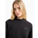 Armani EA7 Felpa girocollo Graphic Series in modal stretch 7W000002 Black