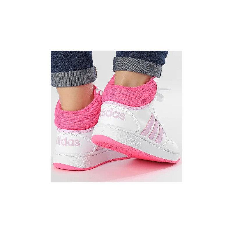 Adidas Originals Hoops 3.0 Mid Scarpe da bambina IF2722 White-Pink