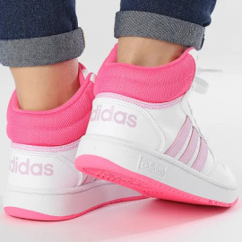 Adidas Originals Hoops 3.0 Mid Scarpe da bambina IF2722 White-Pink